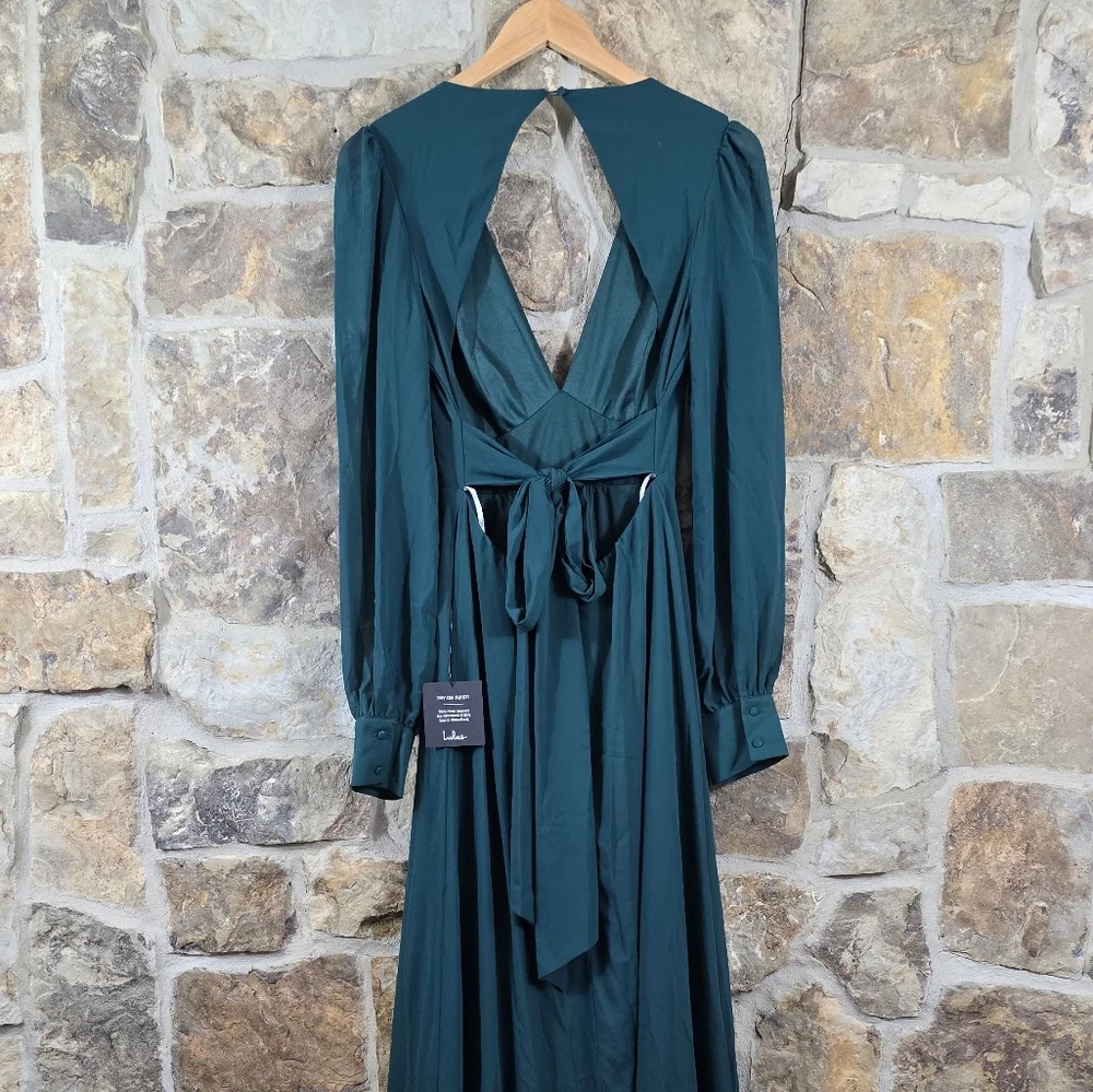 NWT Lulu's Talk About Divine Open Back Maxi Dress - Picture 4 of 9